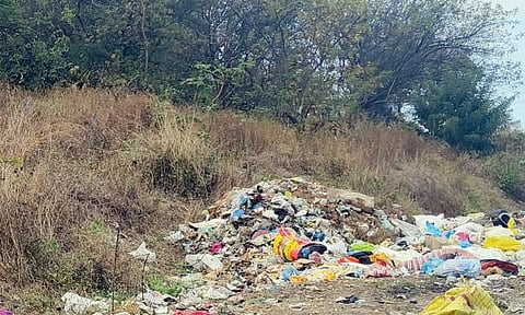 खडकवासला धरण तीरावर कचर्याचे ढिग