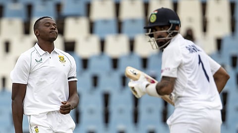 India vs South Africa 1st Test : रबाडाने चकवले, राहुलने सावरले