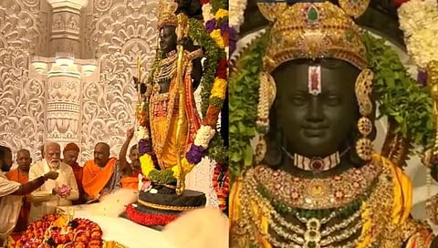 Ayodhya Ram Mandir Inauguration | अखेर अयोध्येत श्रीराम अवतरले! पीएम मोदींच्या उपस्थितीत पार पडली रामलल्लांची प्राणप्रतिष्ठा