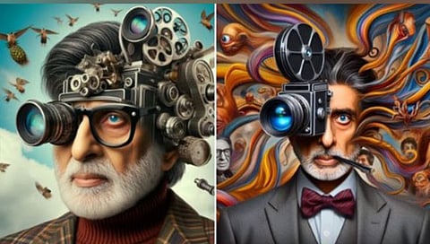 Amitabh Bachchan: अमिताभ बच्चन यांची बॉलिवूडमध्ये ५५ वर्षे पूर्ण; AI अवतारातील फोटो व्हायरल