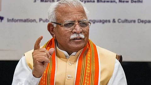 हरियाणाचे माजी मुख्यमंत्री मनाेहर लाल खट्टर. (संग्रहित छायाचित्र)