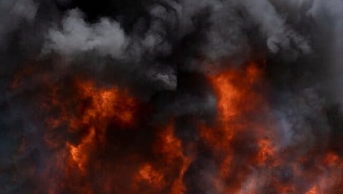 Mauritius fire