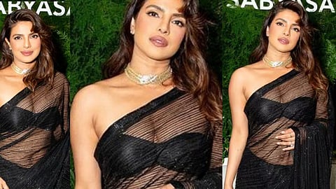 Priyanka Chopra Night Saree : प्रियांका चोप्राची ‘त्या’ रात्रीची साडी पाहण्यासाठी चाहत्यांची धडपड! ‘काळ्या ब्लाऊजमध्ये तिचे ते फोटो…’