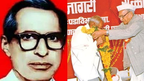 मराठवाड्याचे ज्येष्ठ नेते गोविंदभाई श्रॉफ यांच्या हस्ते गंगाधर अप्पा बुरांडे यांचा अमृतमहोत्सवी सोहळ्यात सत्कार करण्यात आला