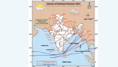 मान्सून अरबी समुद्रात दाखल