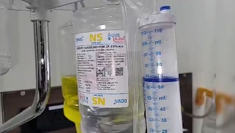 orm found in patient's saline