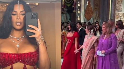 Kim Kardashian at anant ambani wedding