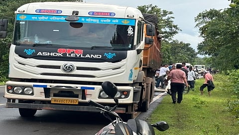 Accident near Vakadi Phata in Gadchiroli