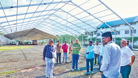 preparations for the President's visit to Warananagar