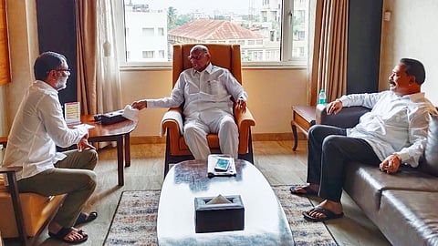 Satyajeet Patil Sarudkar meets Sharad Pawar