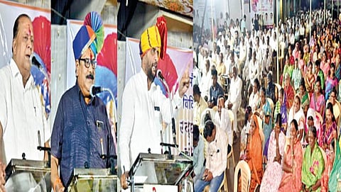 Dedication and inauguration of development works in Mauje Sangaon