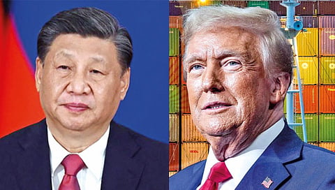 XI Jinping and Donald Trump