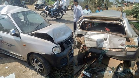 Sarwade parked cars hit