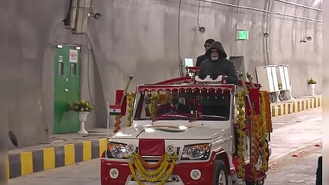 Jammu-Kashmir Z-Mor tunnel Sonmarg-PM Narendra Modi inauguration