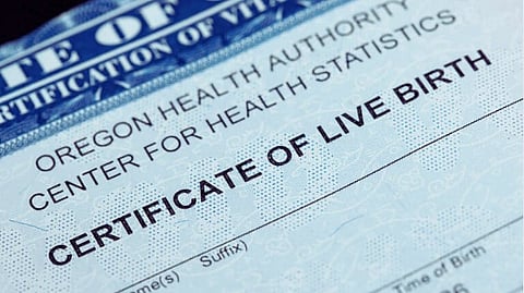 birth certificate