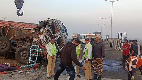 Truck Travels Accident