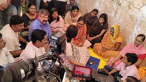 Supriya Sule met Santosh Deshmukh's family at Massajog