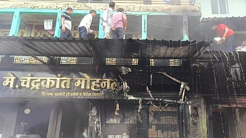 Rajur fire accident