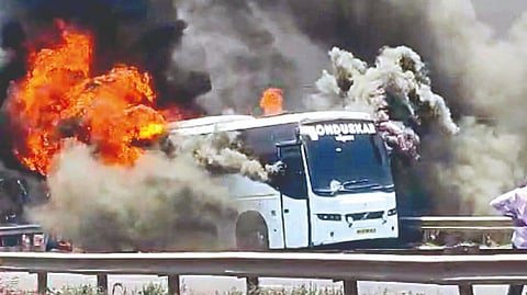 Burning Bus |
