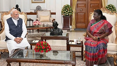 PM Modi meets President Droupadi Murmu