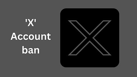 'X' Account Ban