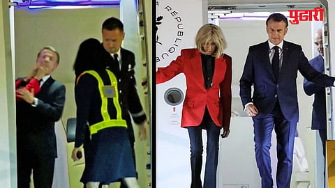 Emmanuel Macron with wife Brigitte