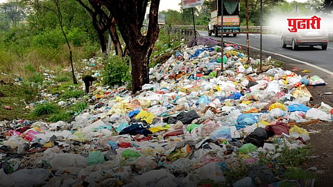 Induri Garbage Near Talegaon Chakan Highway