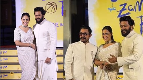 image of Aamir Khan Genelia Riteish Deshmukh