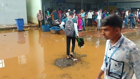 Jawhar ST bus stand waterlogging