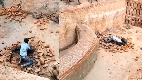 UP Man Fights with Leopard Video VIral