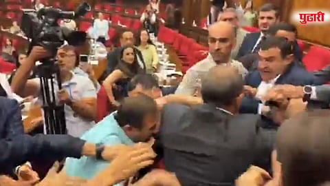 Armenia parliament brawl