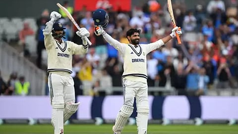 Washington Sundar and Ravindra Jadeja, saw India play out draw