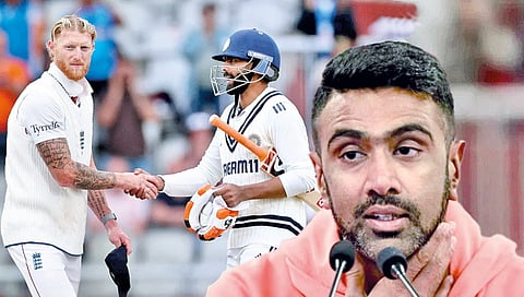 R. Ashwin's fierce counterattack on Stokes