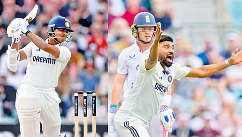 Yashasvi Jaiswal took India to 75/2 with a fighting half century (51*) against England