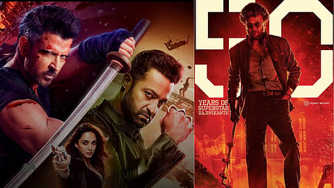 image of war 2and coolie movie poster