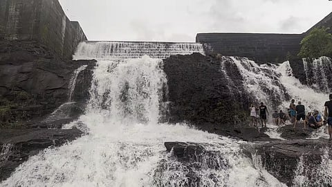 Dams overflow in Konkan