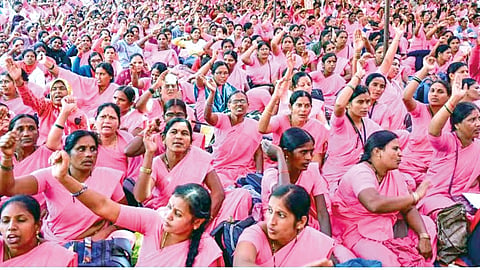 Asha Workers Protest Success