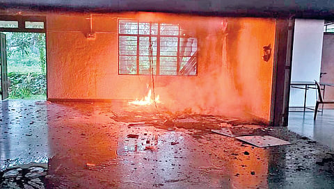 Kudal Don Bosco Church Fire