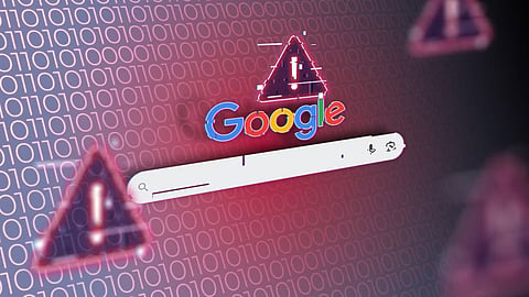 google search warning