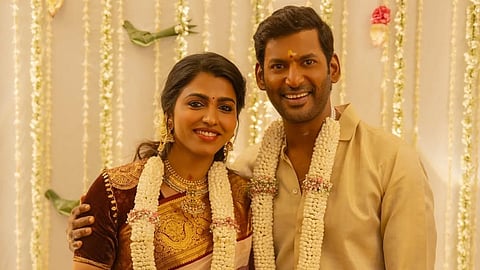 Tamil Actor Vishal-Sai Dhanshika