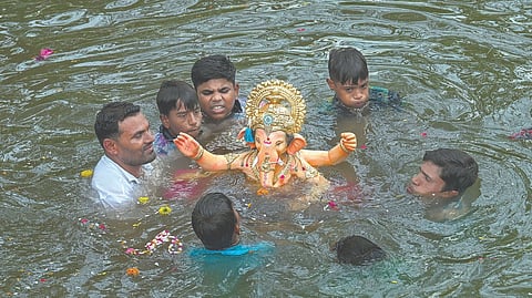 Raigad Ganesh visarjan