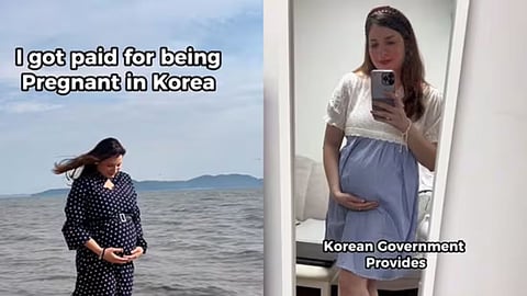 south korea paid 1.26 Lakh rupees to pregnant indian woman as congratulatory aid