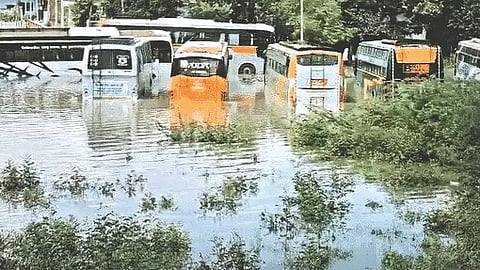 mathura 50 percent area submerged in floods