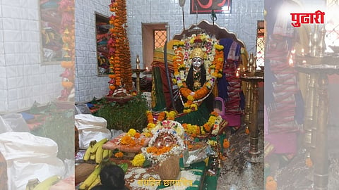 नवरात्रोत्सवात तळ्याची ग्रामदेवता श्रीचंडिका माता मंदिर म्हणजे प्रत्येकांनी दर्शन घ्यावे असे नवसाला पावणारे देवस्थान