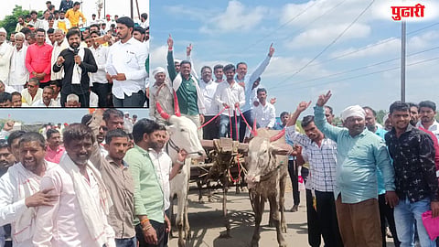 Bullock Cart March Purna Tehsil Office