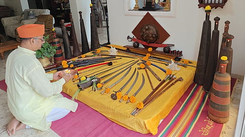 image of dussehra shastra puja