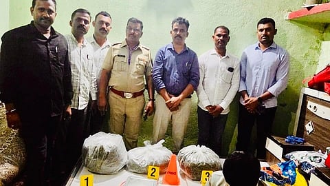 Beed Ghatnandur ganja seizure