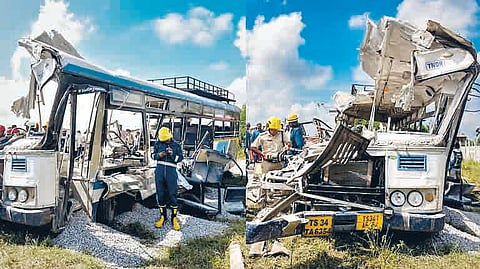 Telangana bus-truck crash