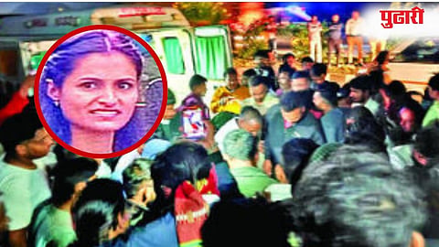 Chhatrapati Sambhajinagar Accident News : भरधाव ट्रकखाली चिरडल्याने महिलेचा जागीच मृत्यू