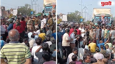 citizens block road protest